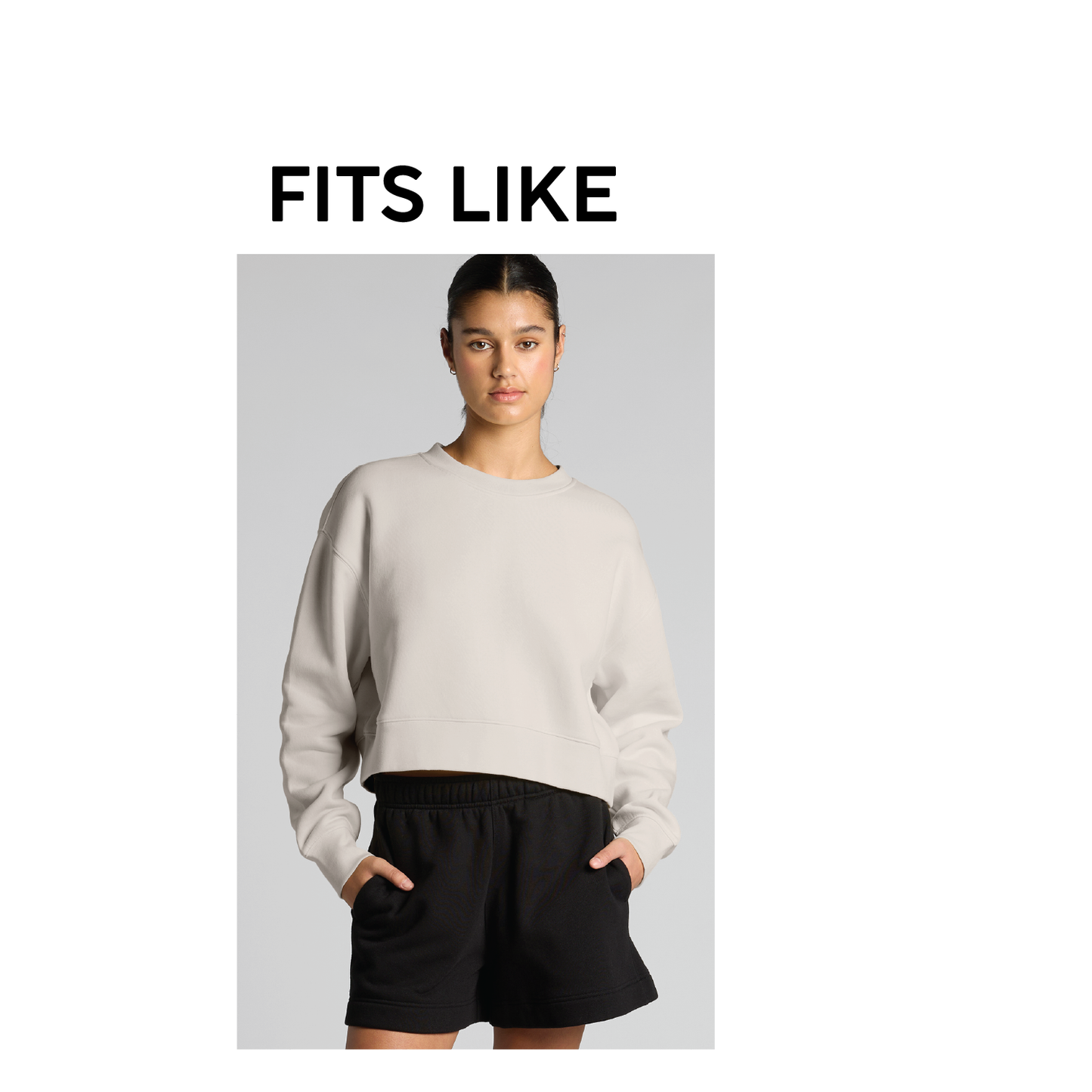 SUMNER BB WOMEN'S OVERSIZED  CROPPED CREW